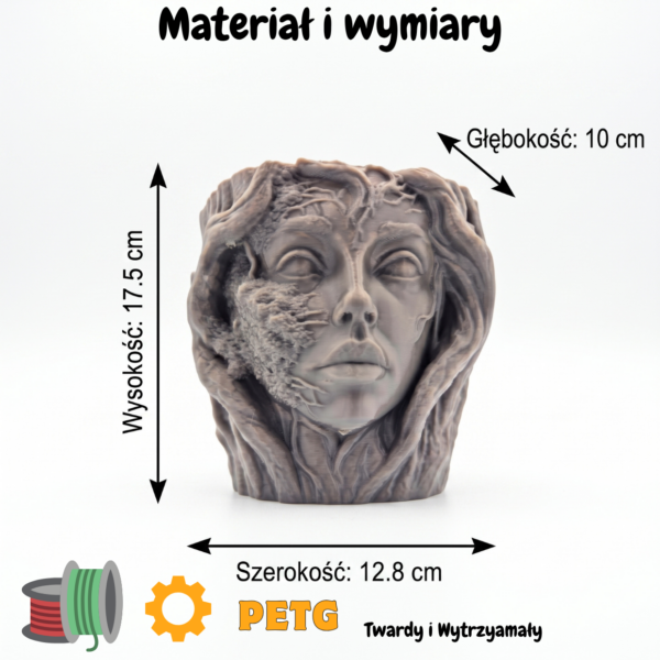 Doniczka 3D Driada