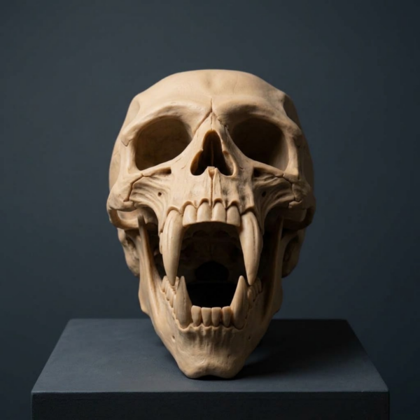Czaszka wampira 3D