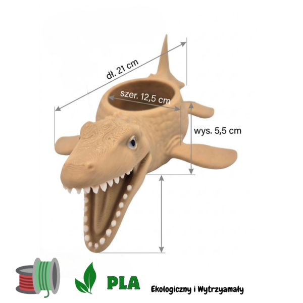Doniczka 3D Dinozaur PLA