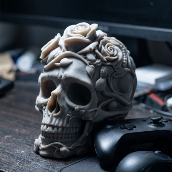 gotycka czaszka 3d