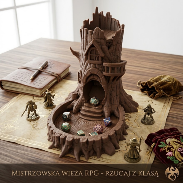 Leśnu domek Wieża do gry w kości Dice Tower
