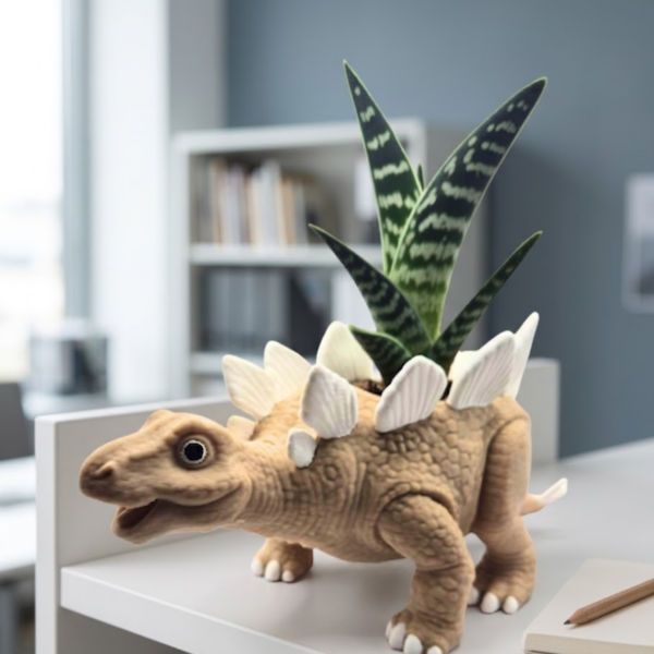 Stegozaur doniczka 3D