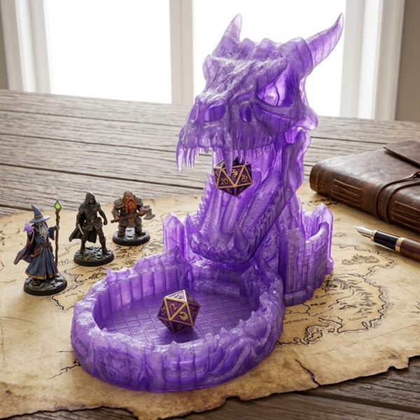 Fioletowa Wieża do kości Dice Tower