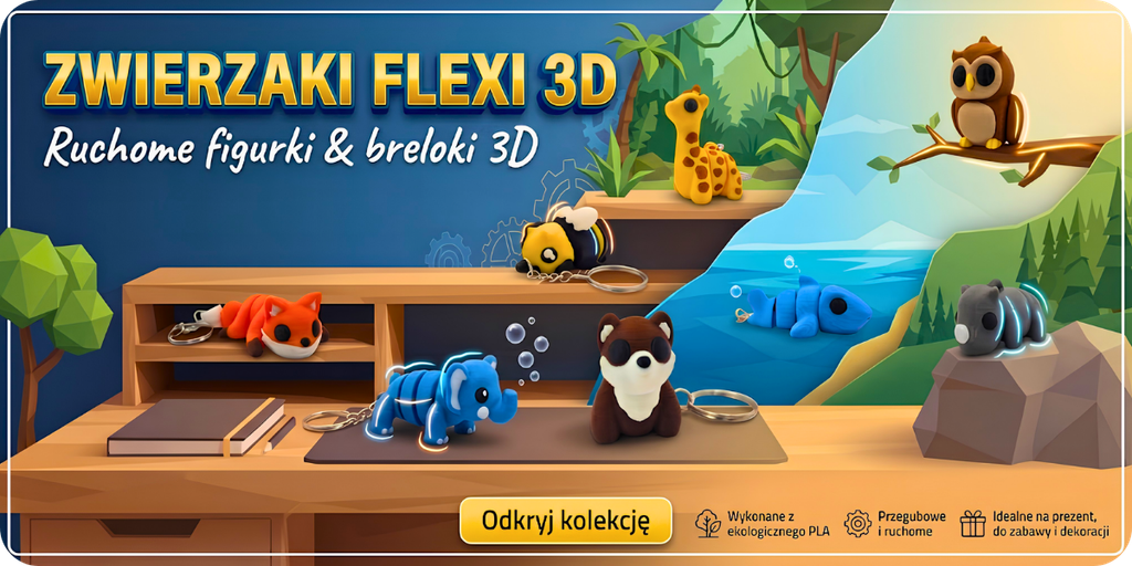 zwierzaki flexi 3d 