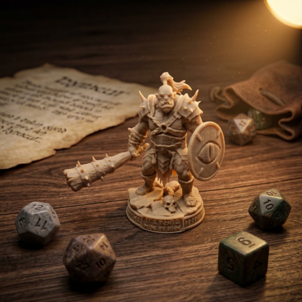 Ogr z maczugą 3D RPG